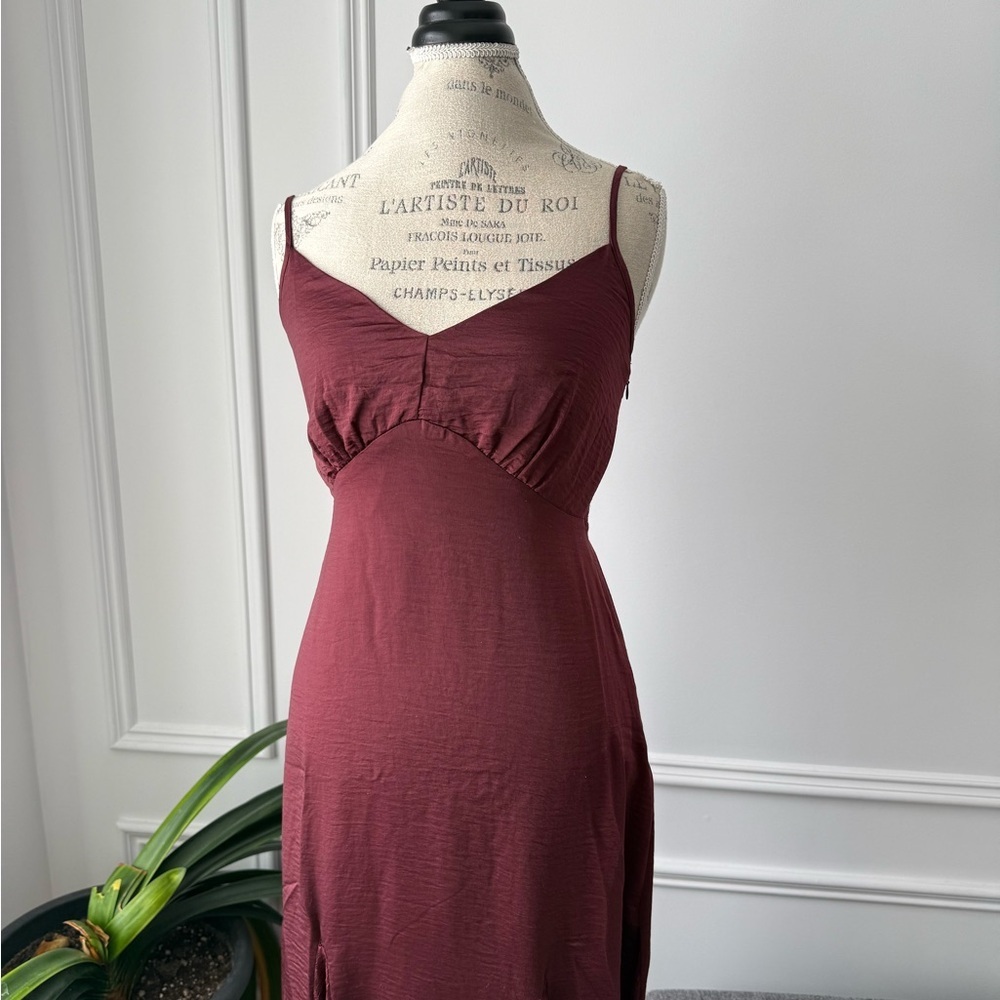 Betsey Johnson Burgundy Midi Dress - Picture 3 of 9